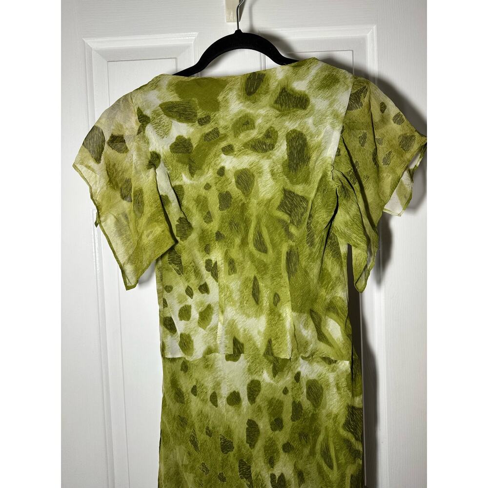 Sangria Woman's Dress Fit Flare Dress Ruffle Sleeve Size 6 - Picture 5 of 5